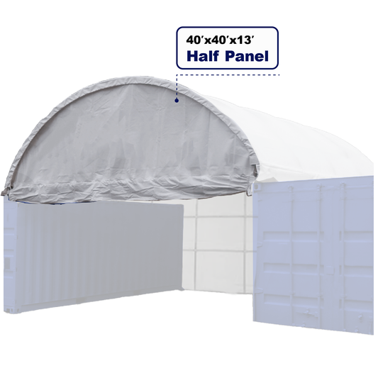 Half Front Panel for W40'xL40'xH13'