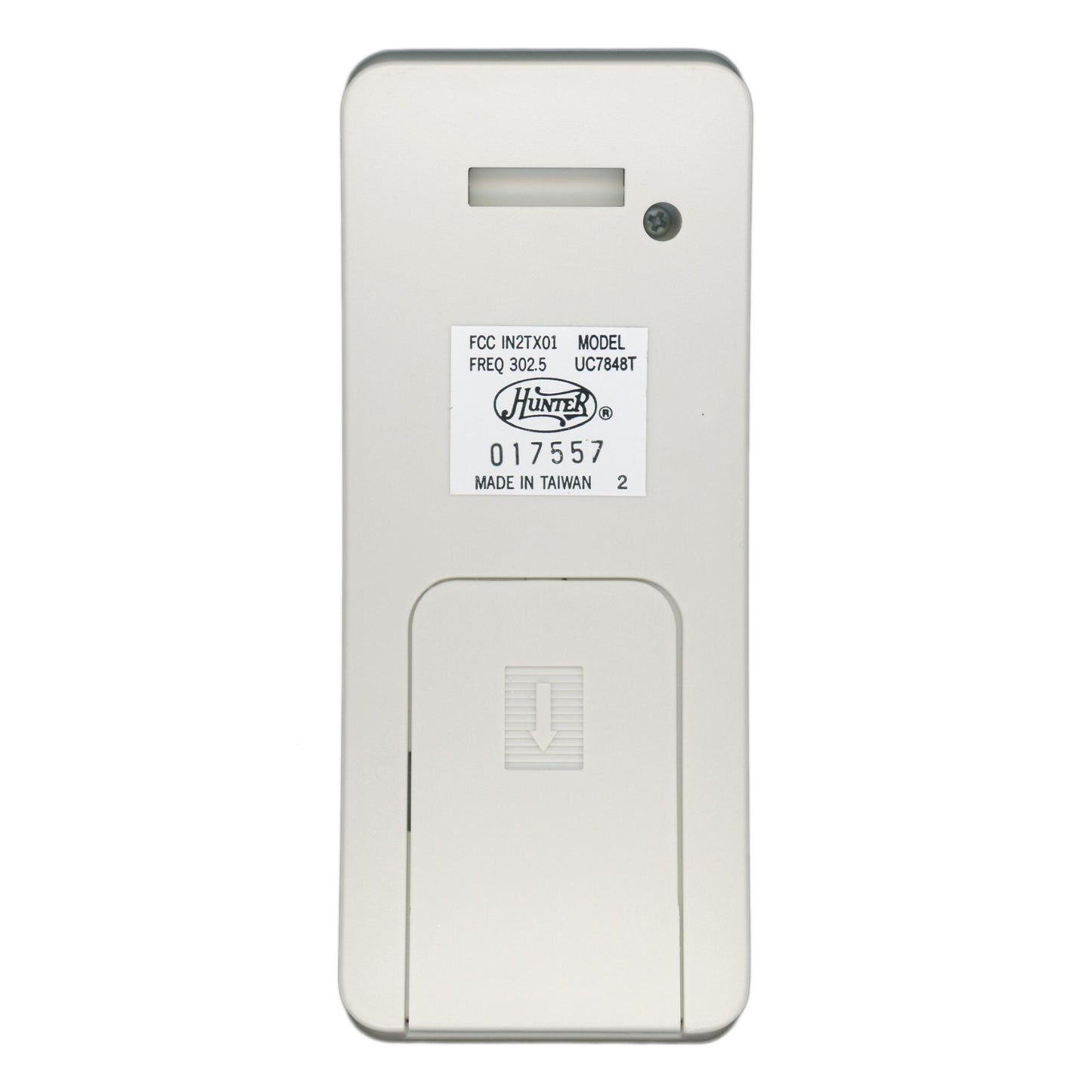 Substitute for Hunter UC7848T/UC7042T IN2TX01 Ceiling Fan Remote Control [FAN2R-RR7078TR-KIT]