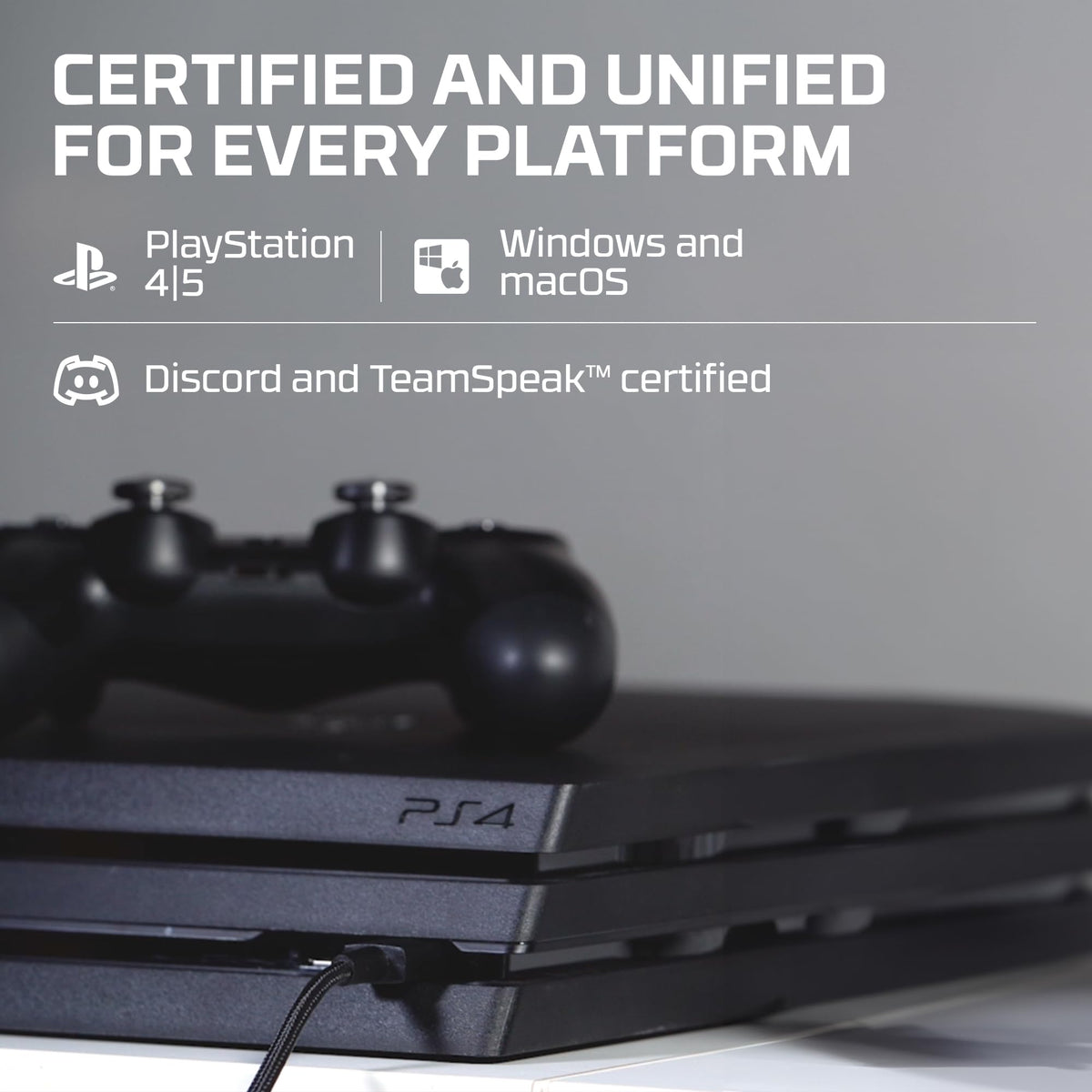 HyperX QuadCast 2 – USB Microphone for Gaming, Streaming and Podcasting, with On-Board Controls, LED Lighting, Removable Shock Mount, PC, Mac, PS5, PS4, USB-C - Black