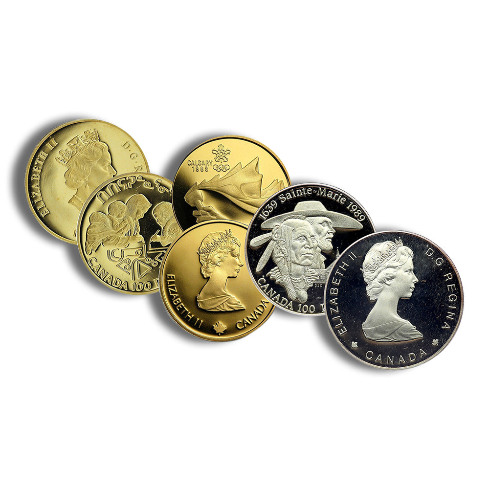 1987-2003 Canada 1/4 oz Gold Coin $100 (14k)