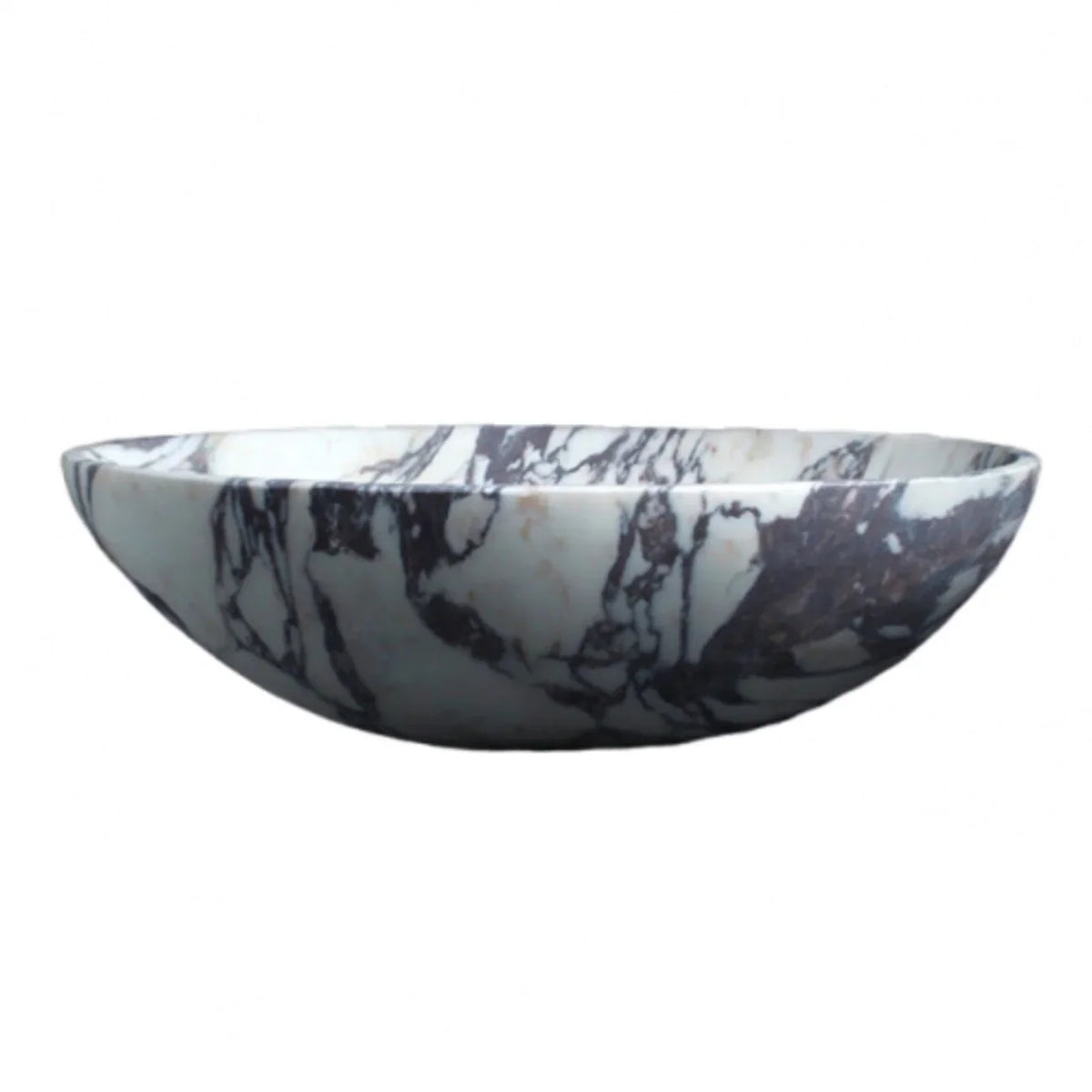 Calacatta Viola Marble Oval Above Vanity Bathroom Sink 14x18x5