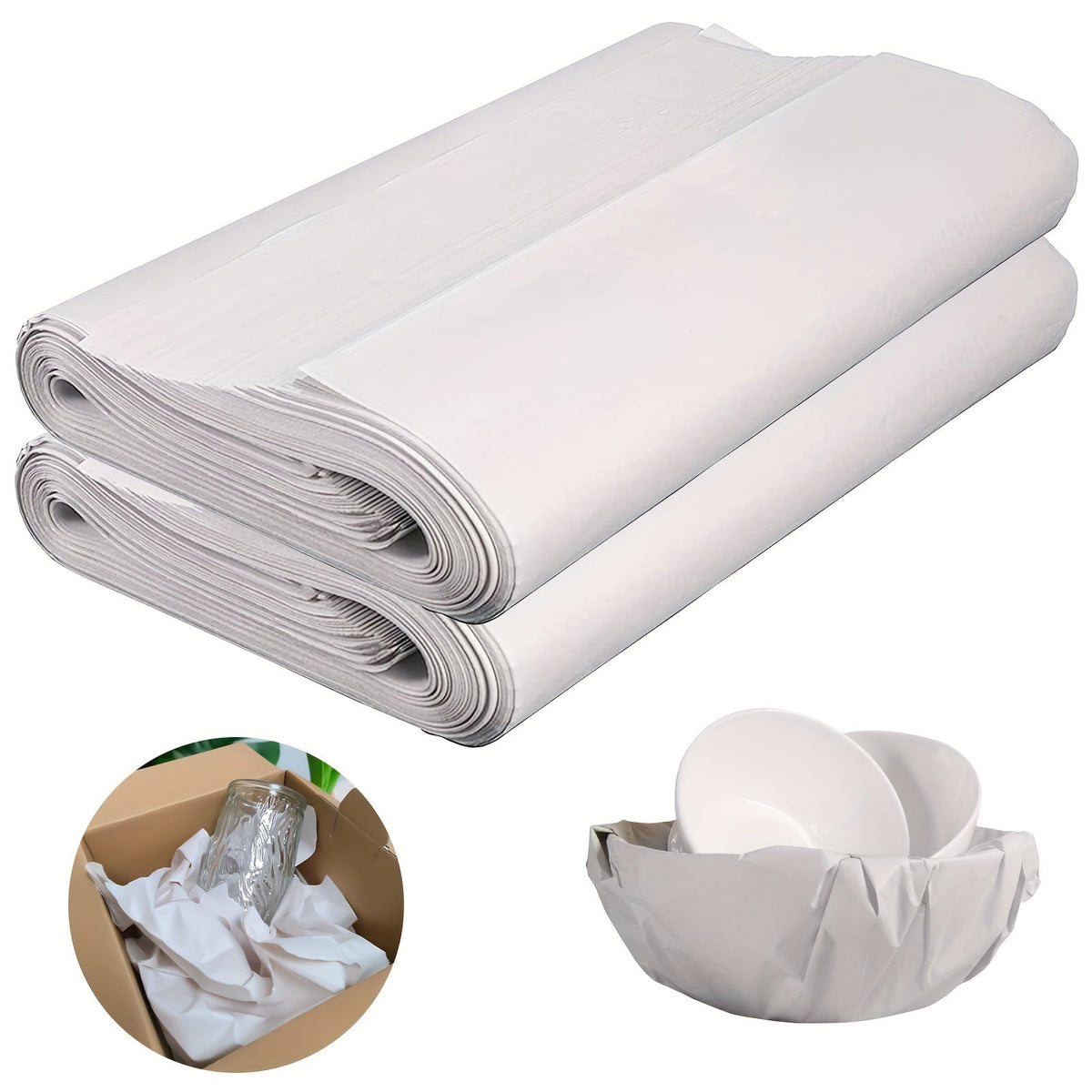 Heavy-Duty Packing Paper Sheets 27x15 inch – Unbleached, Tear-Resistant Wrapping Paper for Moving & Storage
