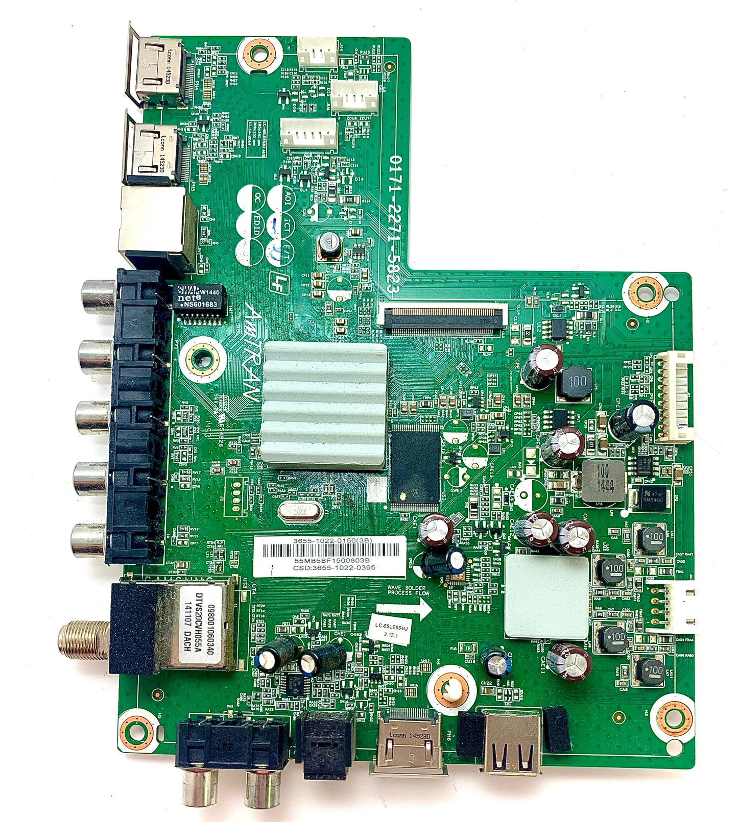 Sharp 9LE365510220395 Main Board for LC-55LE653U