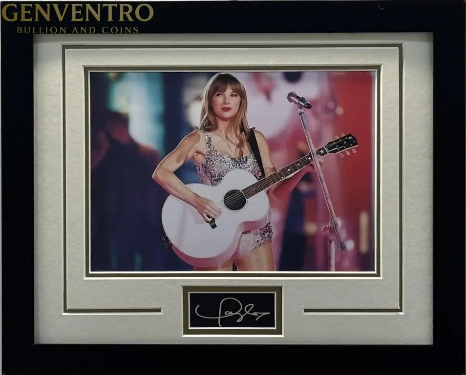 Taylor Swift Framed Photo w/ Signature – Collectible Music Memorabilia 16x13 Frame