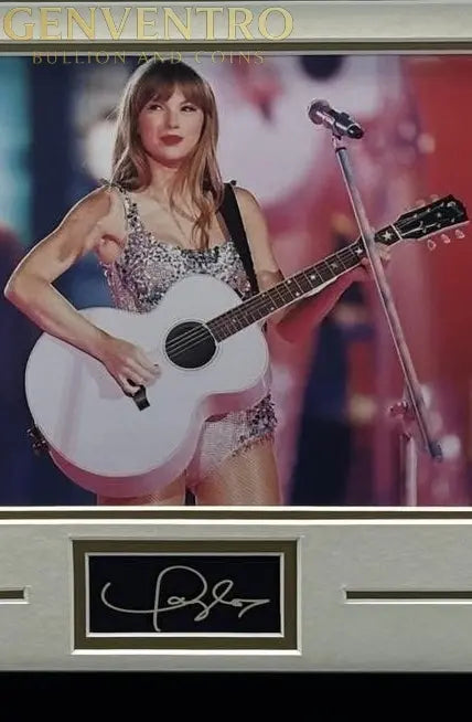 Taylor Swift Framed Photo w/ Signature – Collectible Music Memorabilia 16x13 Frame