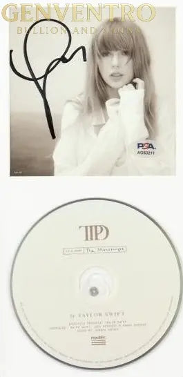 Taylor Swift Autographed CD Display – Signed “The Tortured Poets Department” Framed Album Insert w/ Disc PSA Certified