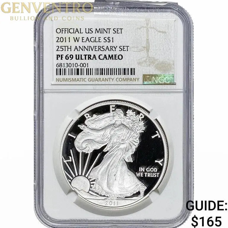 2011-W Silver Eagle NGC PF 69 UC 25th Anniversary