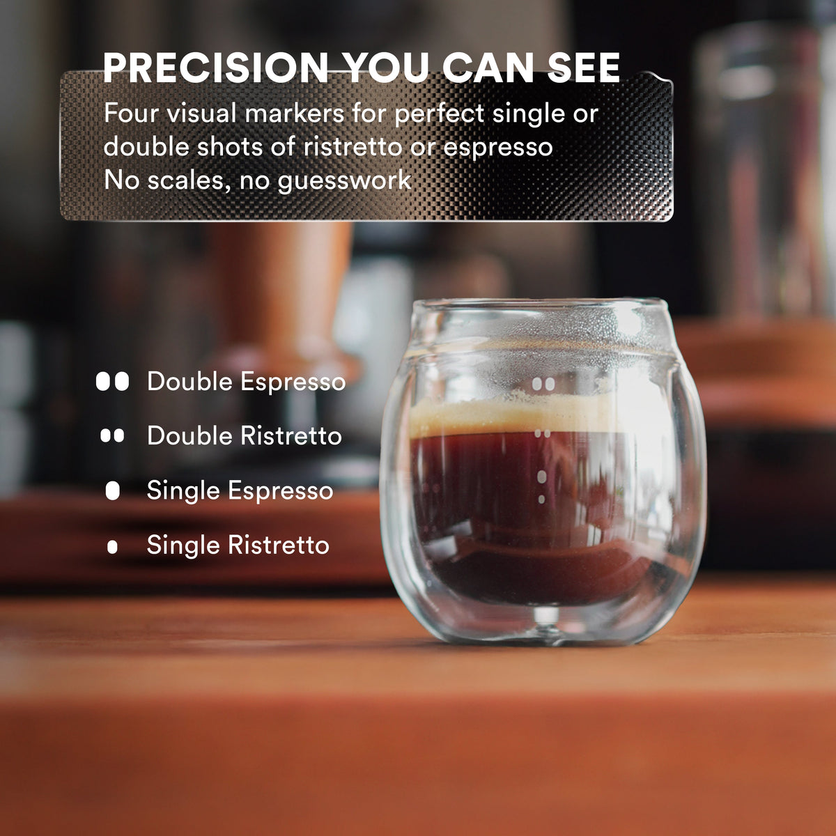 Double Wall Espresso Pouring Glass (Set of 2)