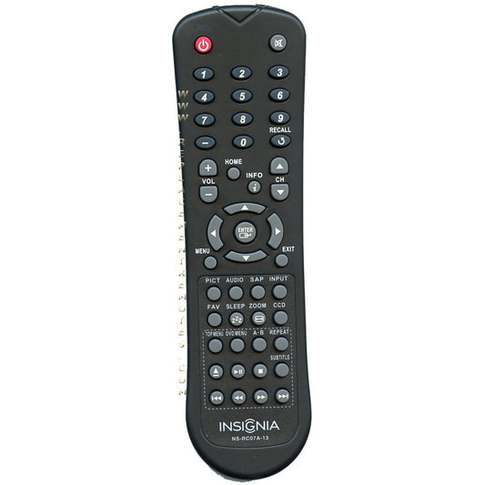 Insignia NSRC07A13 TV/DVD Remote Control