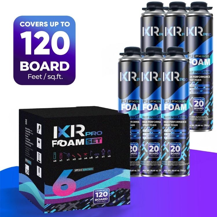 Spray Foam Insulation Complete Kit - DIY Closed Cell Sealant | IxirPro