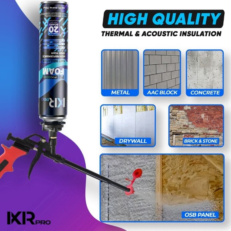Spray Foam Insulation Can - Contractor Bulk Pallet | IxirPro