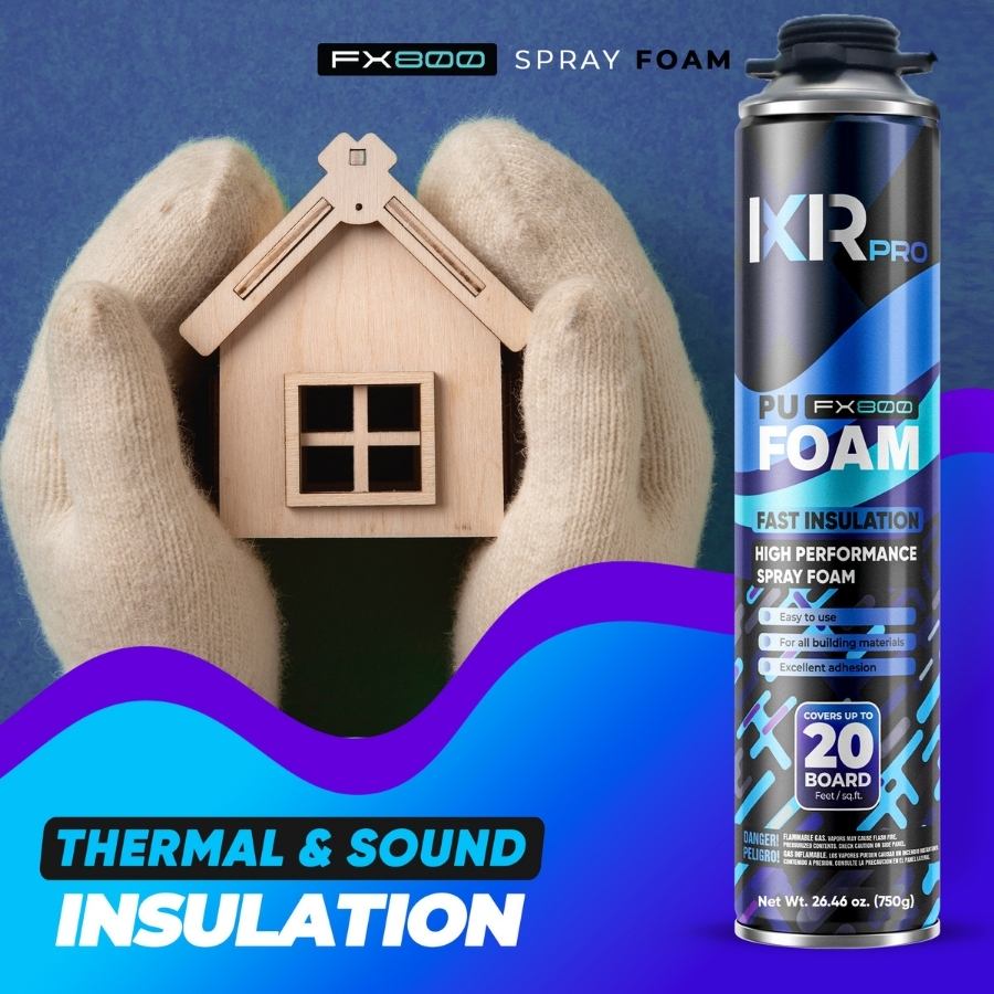 Spray Foam Insulation Complete Kit - DIY Closed Cell Sealant | IxirPro