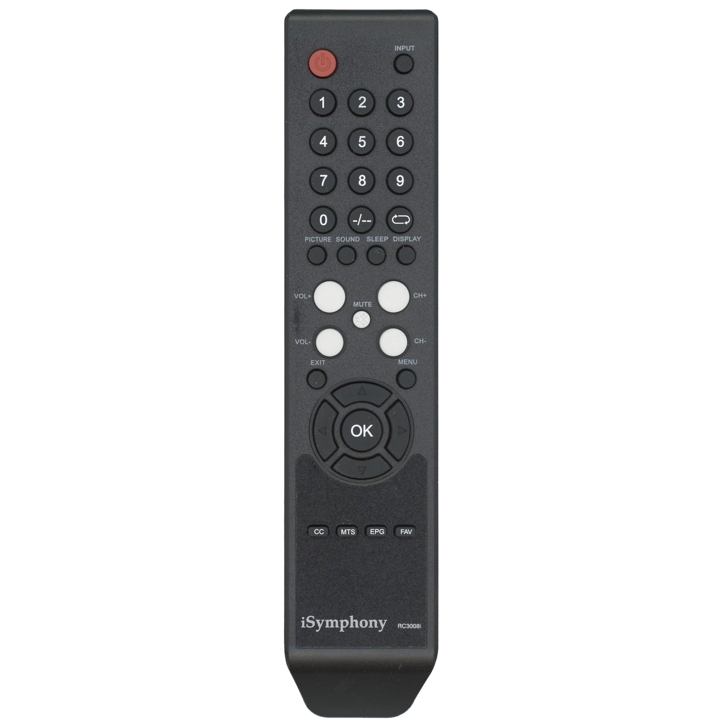 iSymphony RC3008I TV Remote Control