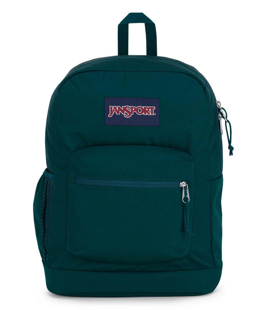 JanSport Cross Town Plus Backpack - Large Main Compartment, Side Water Bottle Pocket, 15-Inch Padded Laptop Sleeve - Black