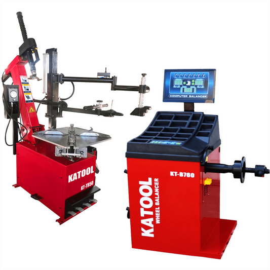 Katool KT-T850 Tire Changer & KT-B760 Wheel Balancer Combo