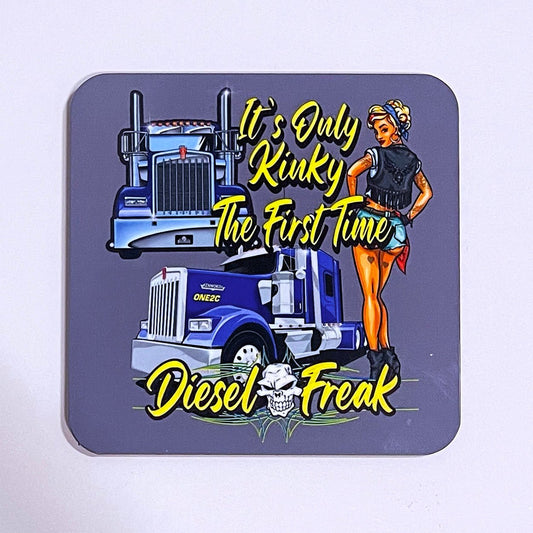 Kinky Grey Coaster