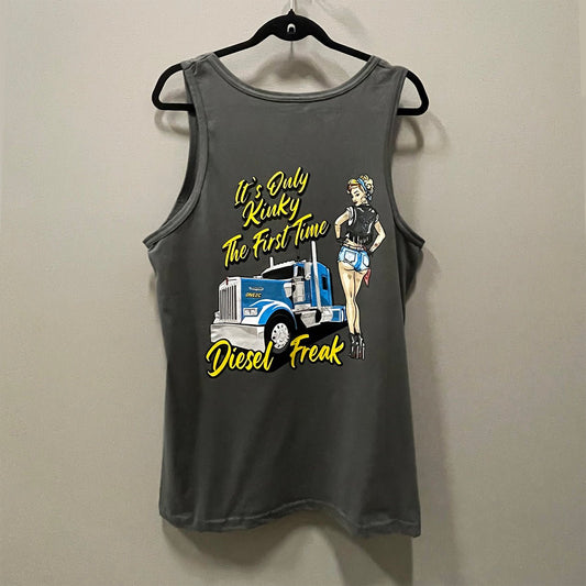 Kinky Pin Up Grey Tank Top