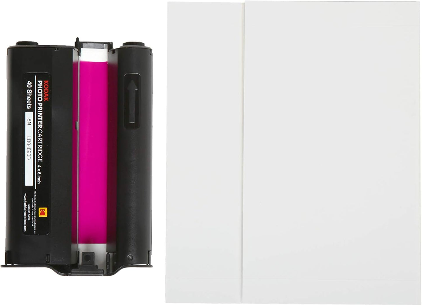 KODAK Dock Plus & Dock Photo Printer Cartridge PHC-120 – Cartridge Refill & Photo Paper- 120 Pack