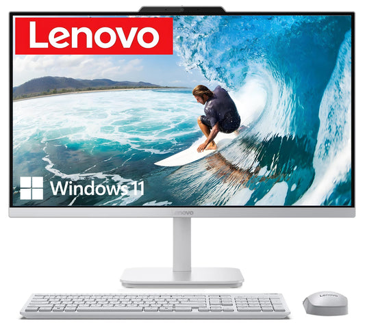 Lenovo 24" FHD All-in-One Desktop Computer, Intel 4-Core Processor (Beats i3-1110G4), 16GB RAM, 512GB PCIe SSD, HDMI, WiFi 6, RJ45, Bluetooth, Business AIO, Vent-Hear, Keyboard & Mouse, Windows 11 Pro