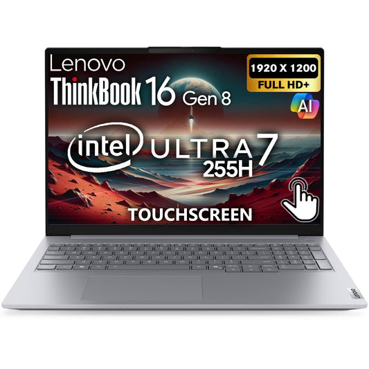 Lenovo ThinkBook 16 G7 Business Laptop, 16” FHD+, AMD Ryzen 7 7735HS, 32GB DDR5, 1TB NVMe, WiFi 6E + BT, Backlit KB, Fingerprint Reader, HD Webcam, Win 11 Pro