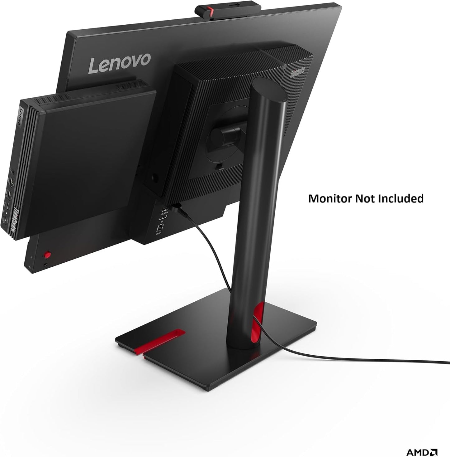 Lenovo ThinkCentre M75q Gen 5 Tiny Desktop with AMD Ryzen 7 PRO 8700GE Processor, 32GB DDR5 RAM, 1TB SSD, AMD Radeon 780M Graphics, WiFi 6, and Windows 11 Pro
