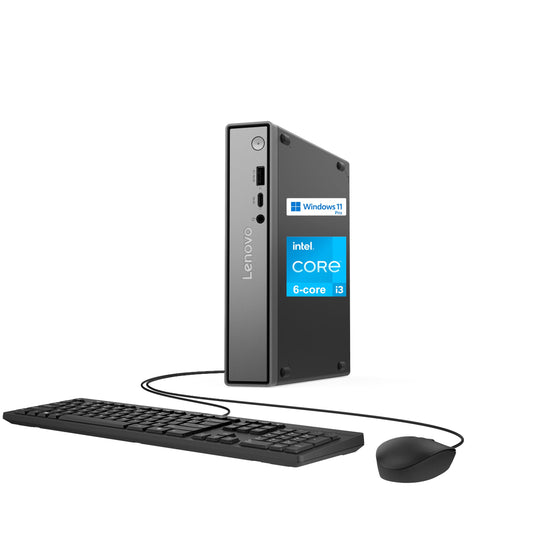 Lenovo ThinkCentre neo 50q Gen 5 Mini Desktop Computer, 6-core Intel Core i3-1315U, 16GB DDR5, 512GB SSD, Display Port + HDMI, WiFi 6, RJ-45, USB-C, Wired Keyboard & Mouse, Windows 11 Pro
