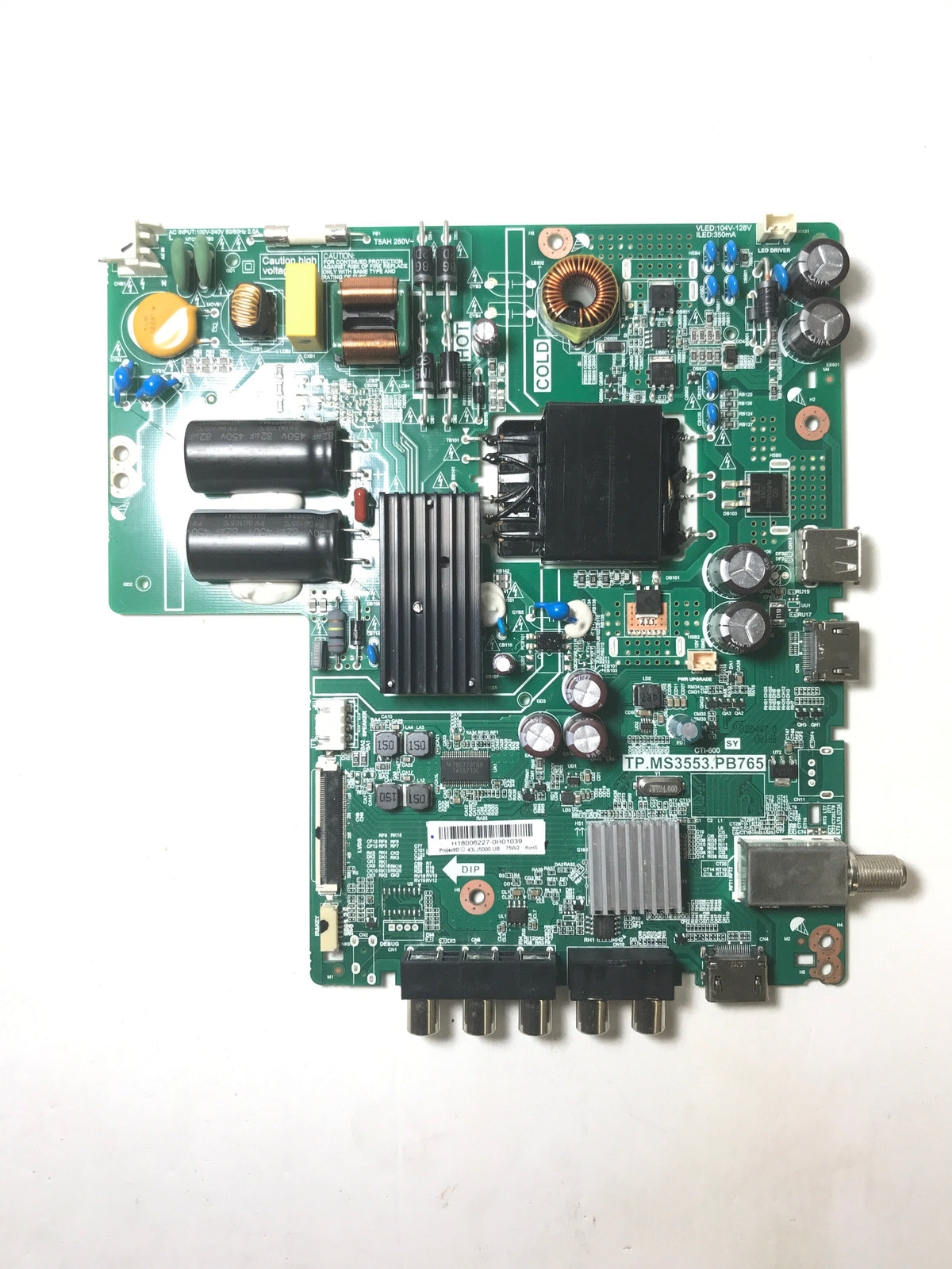 LG 3200450396 Main Board/Power Supply Board for 43LJ5000-UB.CUSGLH
