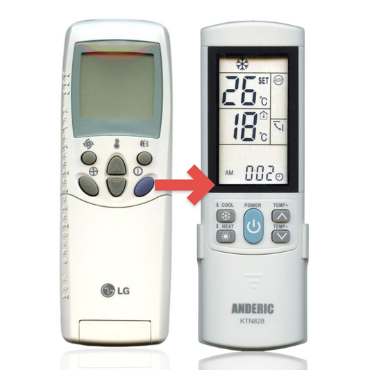 Anderic Substitute for LG 6711A20010D Air Conditioner Remote Control [KTN828]