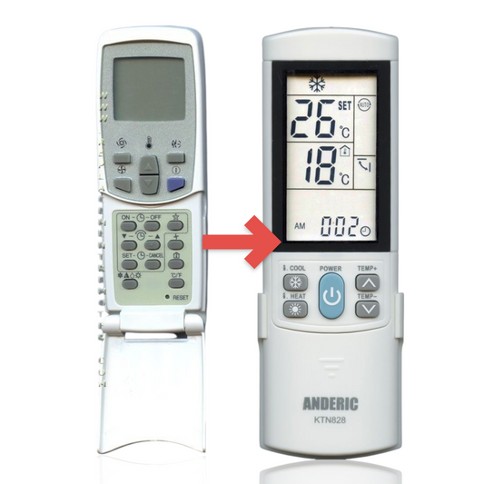 Anderic Substitute for LG 6711A20026T Air Conditioner Remote Control [KTN828]