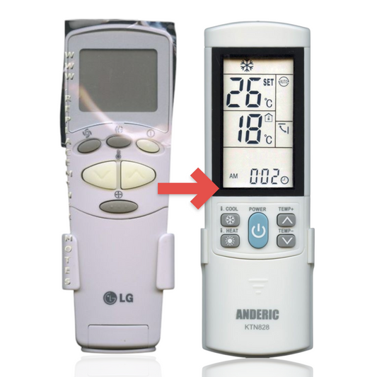 Anderic Substitute for LG 6711A20073C Air Conditioner Remote Control [KTN828]