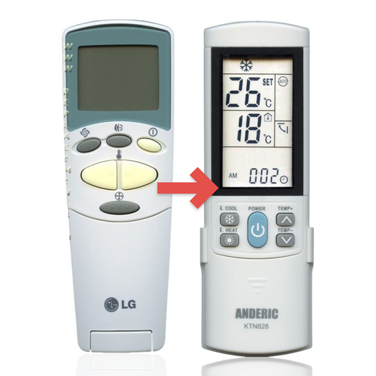Anderic Substitute for LG 6711A20128B Air Conditioner Remote Control [KTN828]