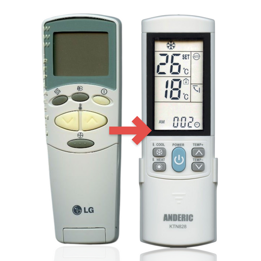 Anderic Substitute for LG 6711A20128C Air Conditioner Remote Control [KTN828]