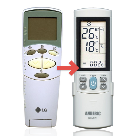 Anderic Substitute for LG 6711A20128F Air Conditioner Remote Control [KTN828]