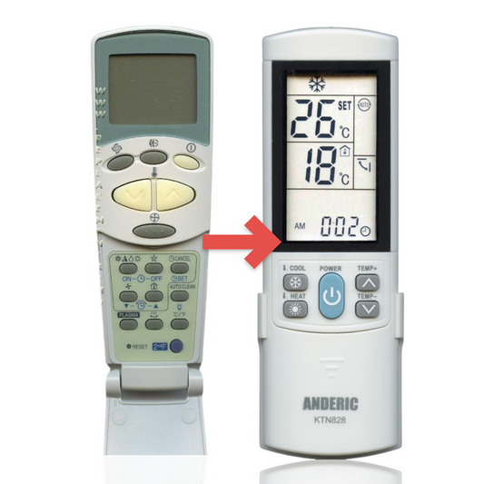 Anderic Substitute for LG 6711A20128H Air Conditioner Remote Control [KTN828]