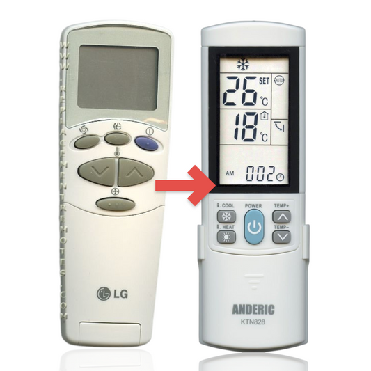 Anderic Substitute for LG 6711A90032M Air Conditioner Remote Control [KTN828]