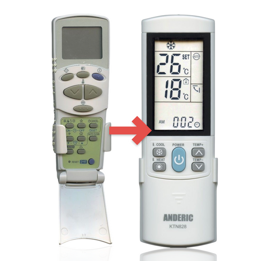 Anderic Substitute for LG 6711A90032N Air Conditioner Remote Control [KTN828]