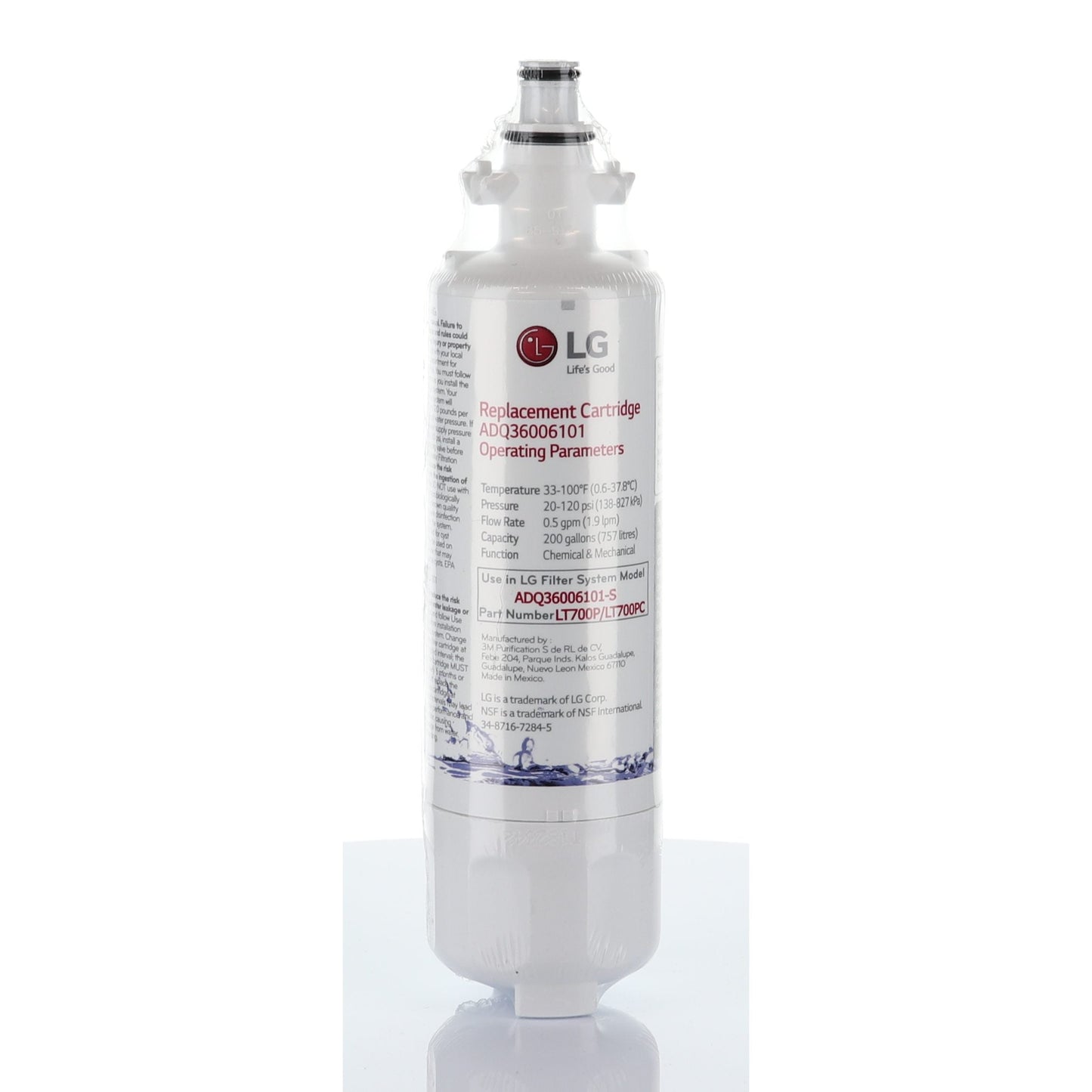 LG ADQ36006101 Refrigerator Water Filter