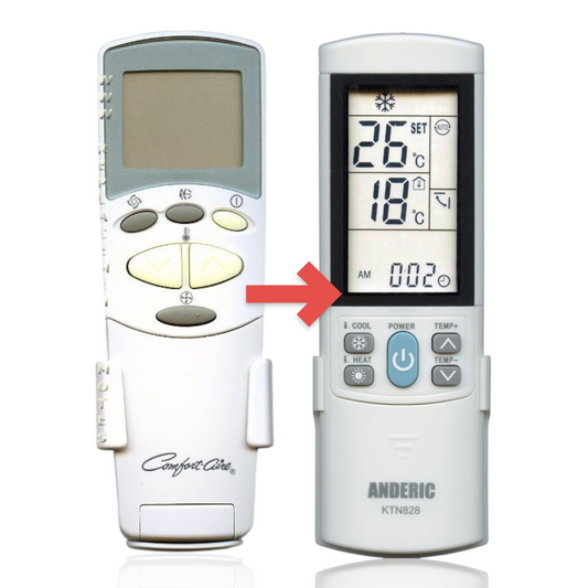 Anderic Substitute for LG AKB33061301 Air Conditioner Remote Control [KTN828]