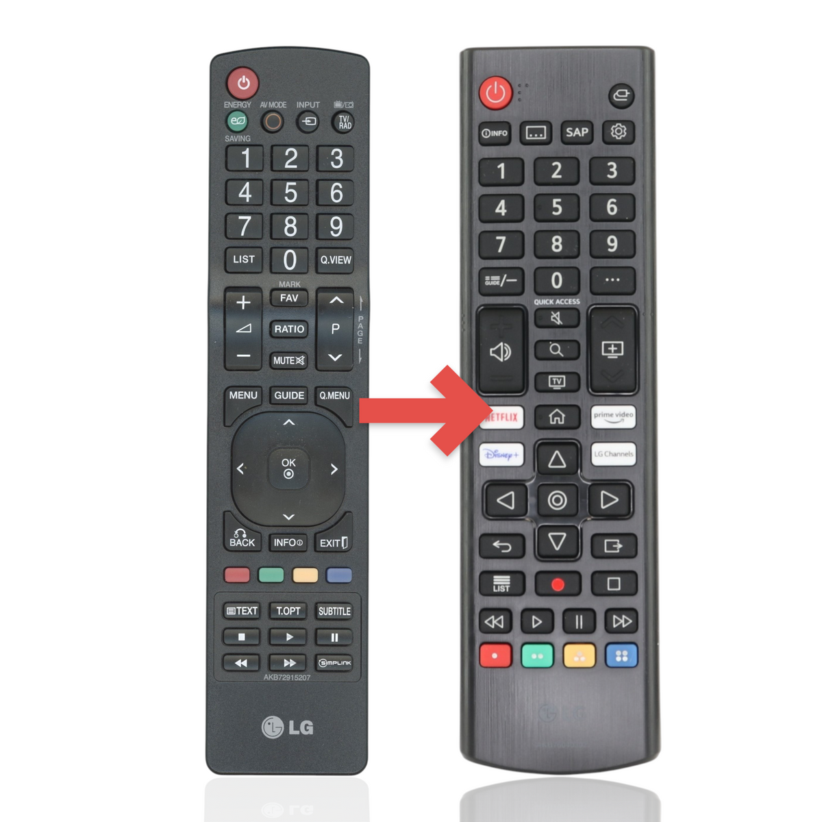 Substitute For LG AKB72915207 TV Remote Control [AKB76040302]