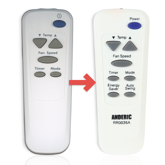 Anderic Substitute For LG AKB73016019 Air Conditioner Remote Control AKB73016019 [RR0035A]