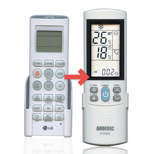 Anderic Substitute for LG AKB73635606 Air Conditioner Remote Control [KTN828]