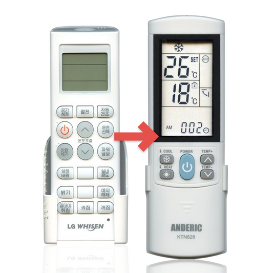Anderic Substitute for LG AKB73675603 Air Conditioner Remote Control [KTN828]