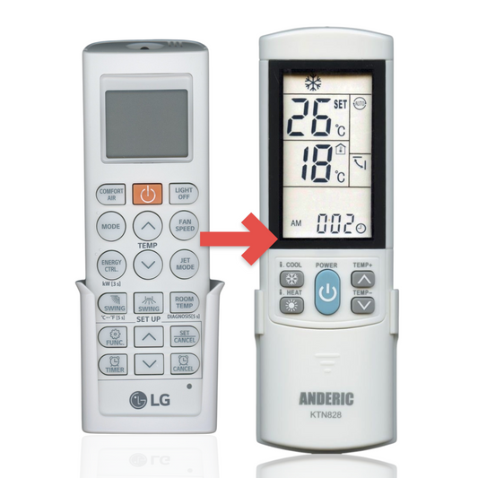 Anderic Substitute for LG AKB74955604 Air Conditioner Remote Control [KTN828]