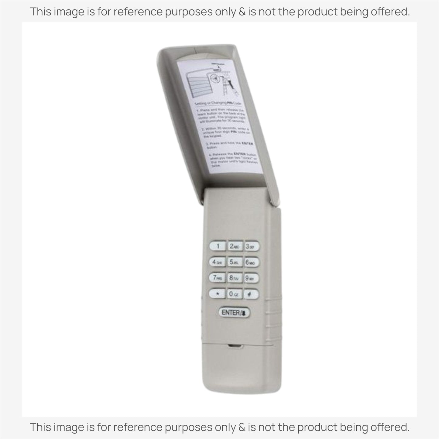 Substitute for LiftMaster 976LM / 96LM / 976LMC Wireless Keyless Entry 390 Mhz Garage Door Opener Remote Control [GUK-R]