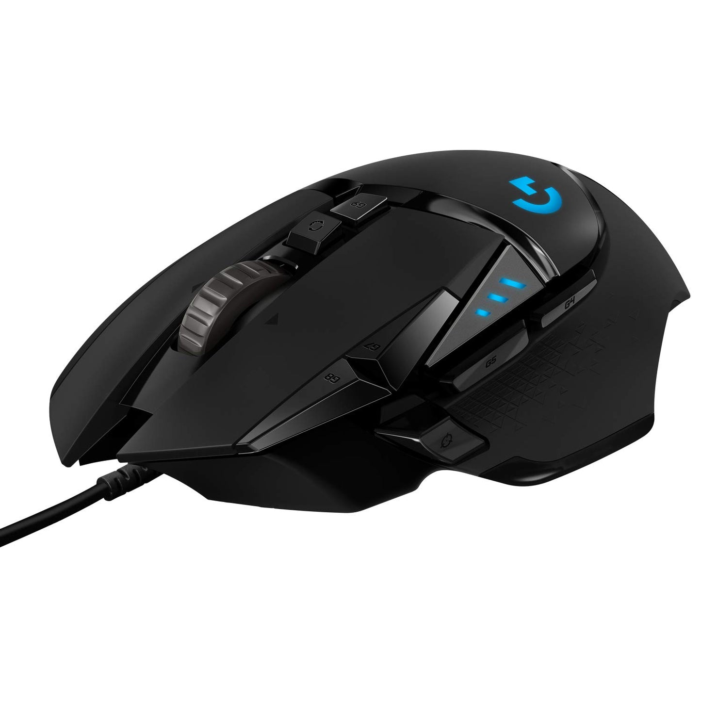 Logitech G502 Lightspeed Wireless Gaming Mouse with Hero 25K Sensor, PowerPlay Compatible, Tunable Weights and Lightsync RGB - Black