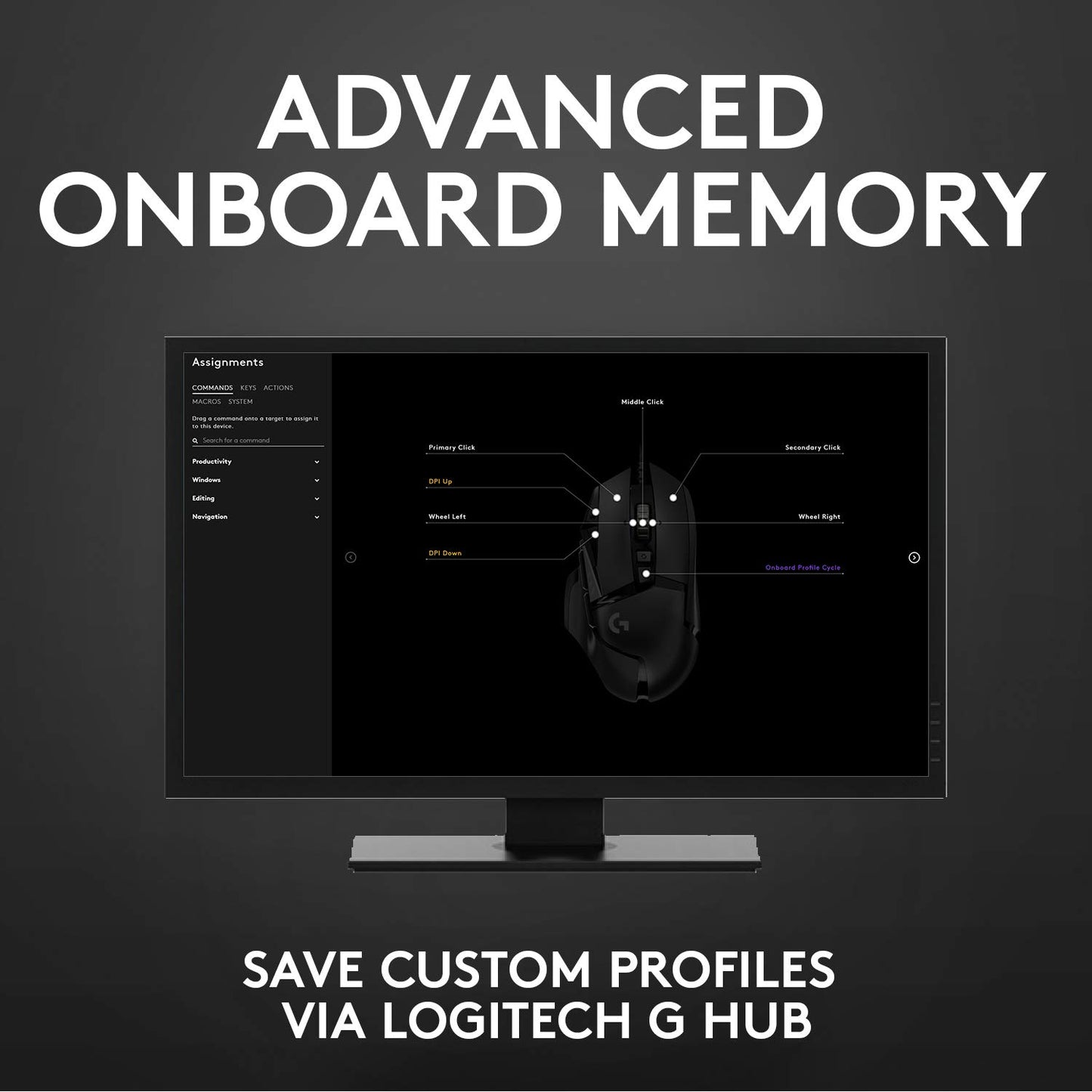Logitech G502 Lightspeed Wireless Gaming Mouse with Hero 25K Sensor, PowerPlay Compatible, Tunable Weights and Lightsync RGB - Black