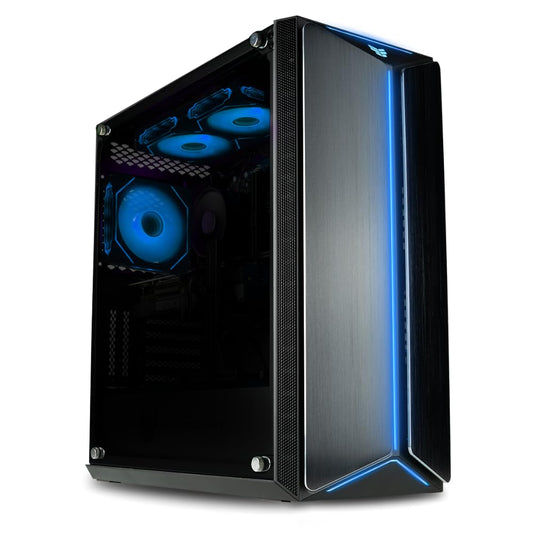 Mantis V2 - RTX 5060, Ryzen 7 5700X, 32GB RAM, 1TB NVMe Gen4 SSD, Prebuilt Gaming Desktop PC w/Windows 11 Pro, 3-Year Warranty, RGB Gamer Keyboard + Mouse, Internal Wi-Fi 6, RJ45, 3X DP & HDMI