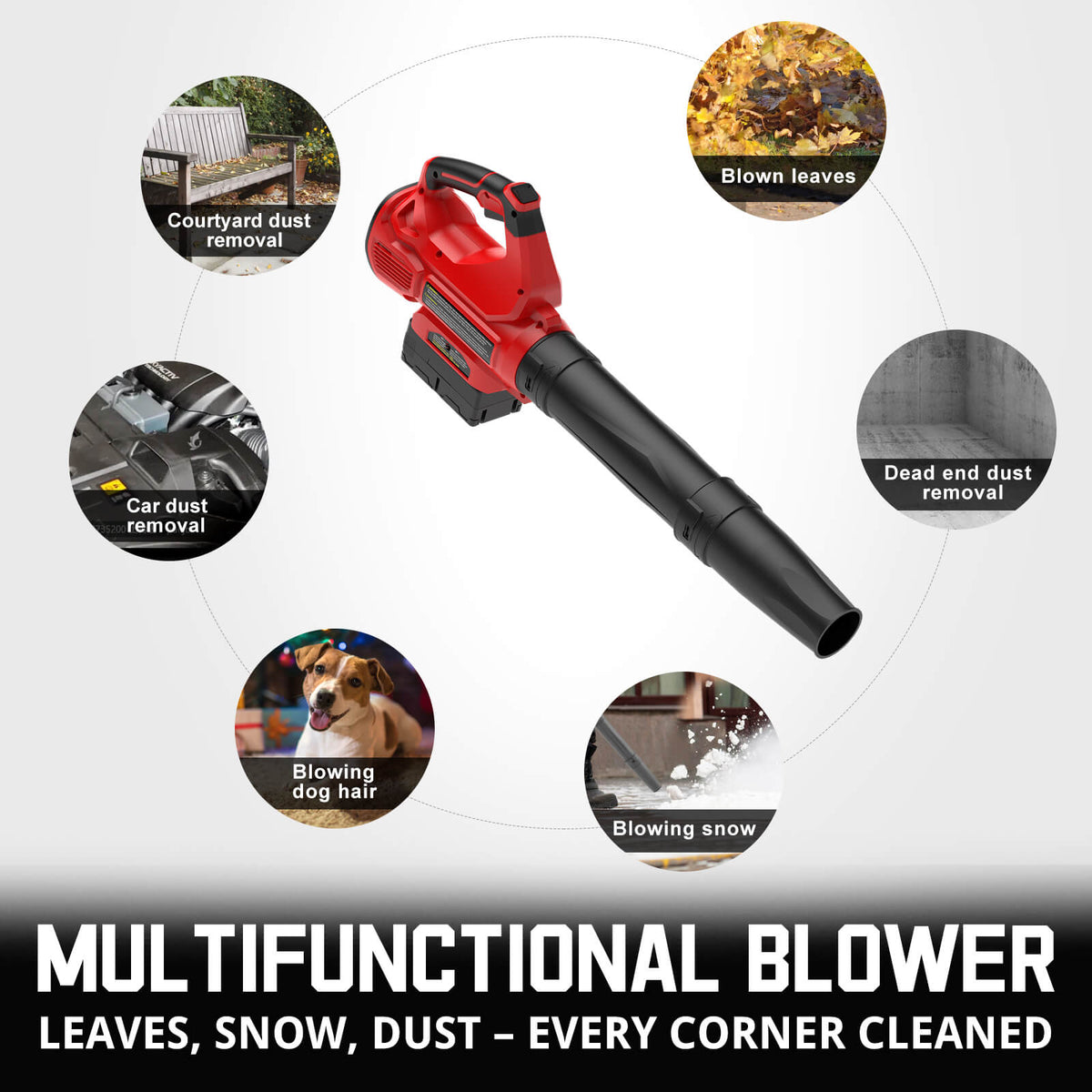 40V 17'' Cordless Lawn Mower & 40V Leaf Blower Combo Kit MB2480C