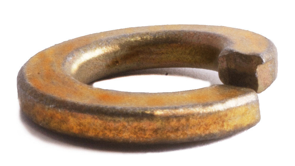 1/4 Grade 8 Split Lockwasher Yellow Zinc Plated