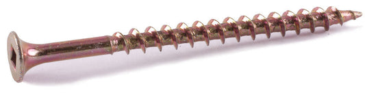 8 x 3 Square Bugle Decking Screws Yellow Zinc Plated - Carton (2000)